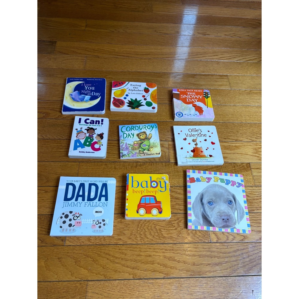 Bundle 9 Baby Board Books I love You Night Day Eating the Alphabet Corduroy